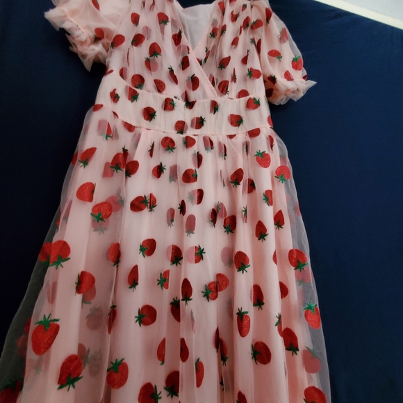 Strawberries Swing Dress
